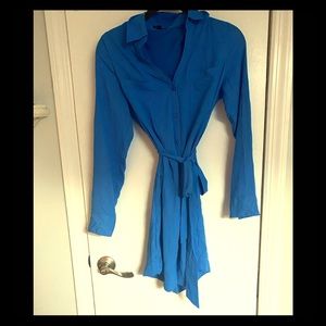 Blue Express Long Sleeve Dress